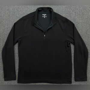 RHONE Black Zip Up Sweater